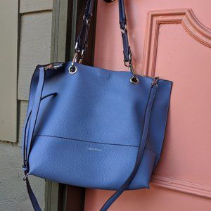 Calvin Klein Sonoma Tote Bag Crossbody Periwinkle and zipper bags